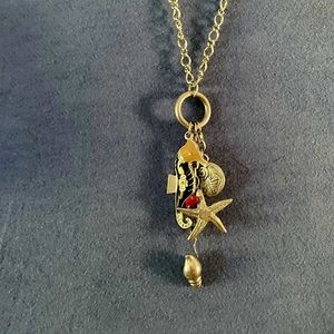 Beach Mermaid Charm Necklace